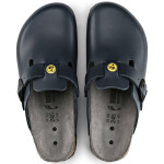 Dámské dřeváky Birkenstock Boston ESD Blue z přírodní kůže úzké úzké (0061388) 42