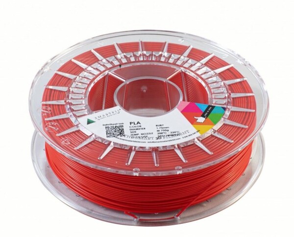PLA filament rubínově červený 1,75 mm Smartfil 1 kg