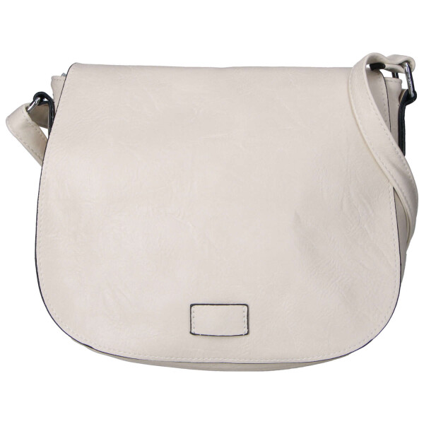 Menší dámská crossbody s velkou klopou Rashida, krémová