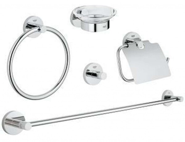 GROHE - Essentials Sada doplňků do koupelny 5 v 1, chrom 40344001