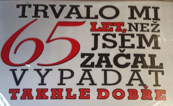 Divja Tričko - Trvalo mi 65 let, než jsem začal vypadat Velikost: XL