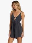 Billabong ON VACAY ROMPER BLACK PEBBLE dámské šaty krátké