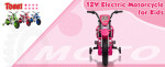 Mamido Dětská elektrická motorka XMX616 růžová | EVA kola | 12V 7Ah