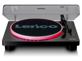 Lenco LS-50 LED černá / Gramofon / 33 45 78 RPM / USB / RCA-out / předzesilovač / repro (LS-50LEDBK)