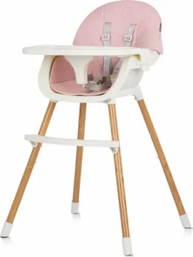 CHIPOLINO Jídelní židlička Rio 2v1 Rose Water / Nosnost: 15 kg (155291)