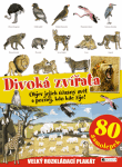 DIVOKÁ ZVÍŘATA – velký rozkládací plakát, 80 samolepek