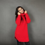 HOSH Pletený jednobarevný rolák CLAIRE Barva: Světle modrá