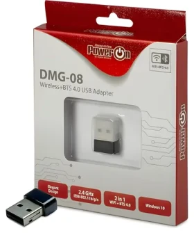 Inter-Tech DMG-08 / WiFi/Bluetooth adaptér / USB 2.0 / Wi-Fi 4 802.11n / 150 Mbps / 2,4 GHz (88888150)