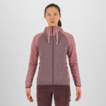 KARPOS W Camoscio Full Zip Hoodie, Huckleberry/Deco Rose velikost: S