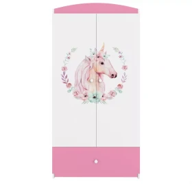 Skříň Babydreams růžová - Kůň