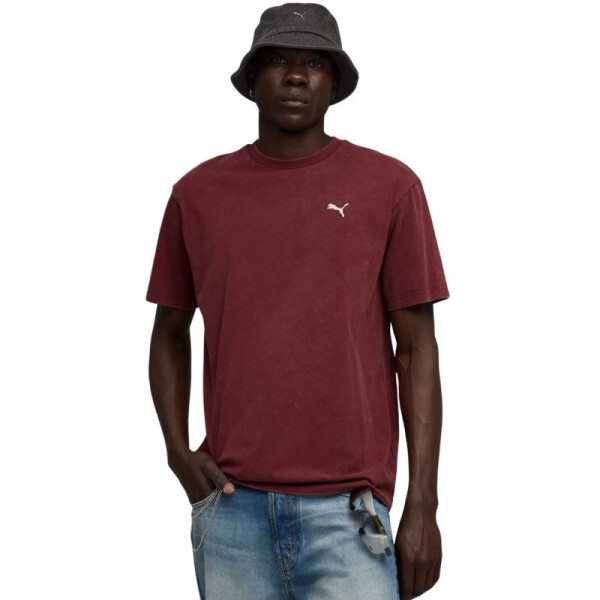Pánské tričko Puma Ess Elevated Relaxed Wash Tee burgundy 688048 96 pánské XL
