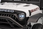 Mamido Elektrické autíčko Speed Offroad bílé | 4x45W | EVA kola | 12V 7Ah | EKO kůže