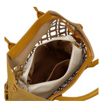 Moderní dámská kabelka na rameno Margita, žlutá