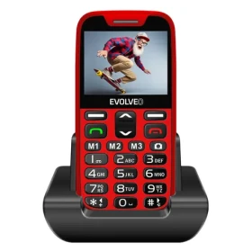 EVOLVEO EasyPhone XR + stojánek červená / 2.3" / 0.3MP / SOS / microSDHC (EP-601-XR-RD)