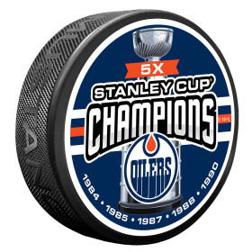 Mustang Puk Edmonton Oilers NHL 5 TIME CHAMPS