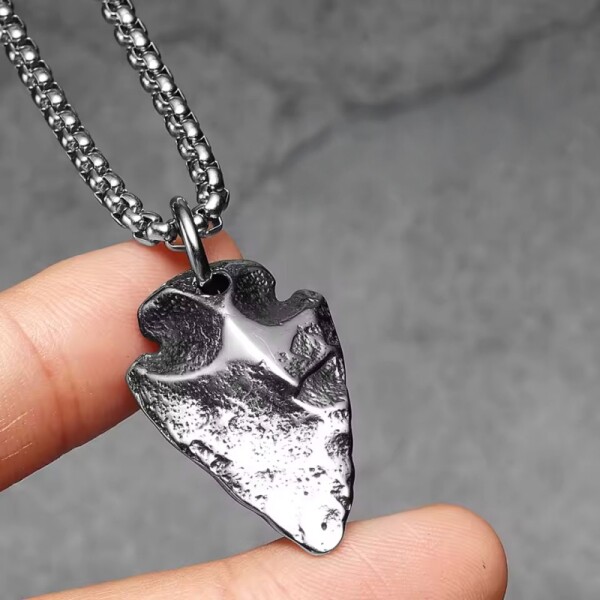 Pánský náhrdelník Vintage Warrior's Spear - chirurgická ocel, 60 cm Vintage