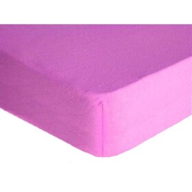 DekorTextil Napínací prostěradlo FROTÉ Premium fialové ROZMĚR: (š/d/v) 200 x 200 x 20 cm