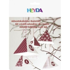 Adventní kalendář set 180g červený/bílý