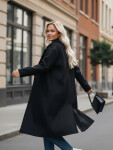 Dámský přechodný oversize kabát černý FashionStreet NY0764z L