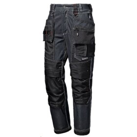 Montérkové kalhoty HEAVY DENIM do pasu černé 3XL černé