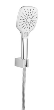 SAPHO - Sprchová souprava, 3 režimy sprchování, silikon trysky, pevný držák, hadice 1500, chrom 1204-62