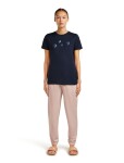 Dámské merino triko s krátkým rukávem ICEBREAKER Wmns 150 Tech Lite SS Tee Bird Transit, Midnight Navy velikost: S