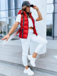 Dámská prošívaná vesta TY3783 červená - FashionStreet L