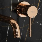 REA - Podomítková umyvadlová baterie LUNGO Diamond Copper + BOX REA-B0540