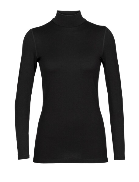 Dámské triko dlouhý rukáv ICEBREAKER Wmns 260 Tech LS Turtleneck, Black velikost: L