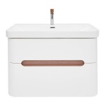Koupelnová skříňka s umyvadlem a baterií SAT Fusion 77,5x53x45 cm bílá matná mat SATFUSION280WUBA SATFUSION280WUBA