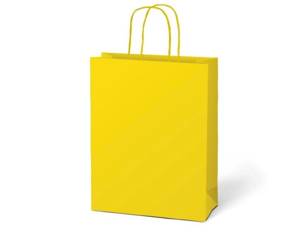 Taška dárková žlutá 18 cm x 23 cm x 10 cm Taška dárková žlutá 18 cm x 23 cm x 10 cm