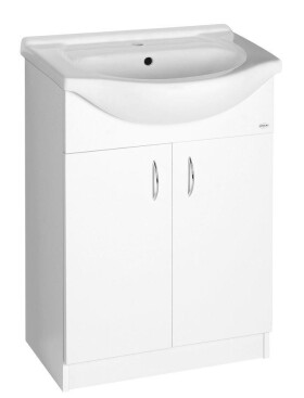 AQUALINE SIMPLEX ECO 65 umyvadlová skříňka včetně umyvadla 63x83,5x30,7cm