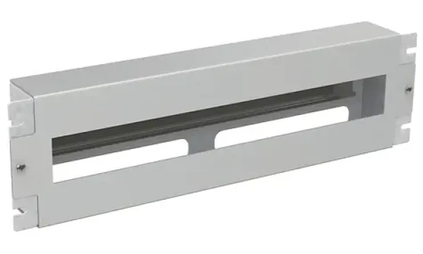 Solarix RAIL-3U-DIN / Instalační panel / 3U / DIN lišta / 19" / RAL 7035 (80138324)