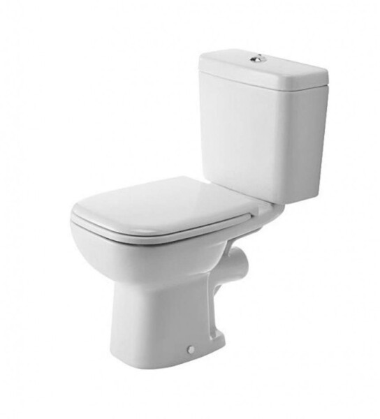 DURAVIT - D-Code WC kombi mísa, zadní odpad, s HygieneGlaze, alpská bílá 21110920002