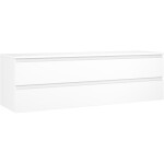 MEXEN/S - Orio koupelnová skříňka pod umyvadlo 160 cm s deskou, 2 zásuvky, bílá mat 91A10-16047-2-BFFC01