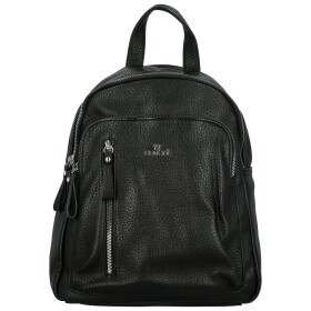 Stylový dámský koženkový kabelko-batoh Sellens, černý