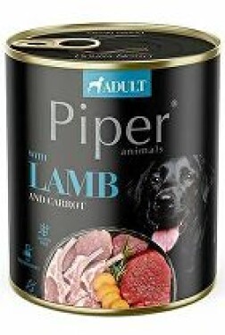 Piper Dog konz. Adult s jehněčím a mrkví 800g