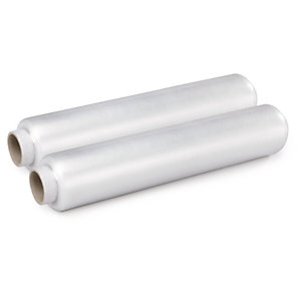 6 x Předepnutá stretch fólie šířka 430mm, délka 600m, průhledná, tloušťka 9µm