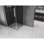 MEXEN/S - Velar L sprchový kout, posuvné dveře 110 x 110, grafit, bílá 871-110-110-43-20