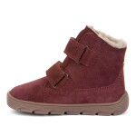 Dívčí zimní barefoot boty ZERU TEX FURRY Bordeaux Froddo G2110151-4 - 32