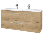 Dřevojas - Umyvadlová skříňka GIO SZZ2 120 - D09 Arlington / Úchytka T02 / D09 Arlington 406974B