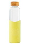 Neon Kactus Skleněná láhev s rukávem žlutá 550 ml (GB06)