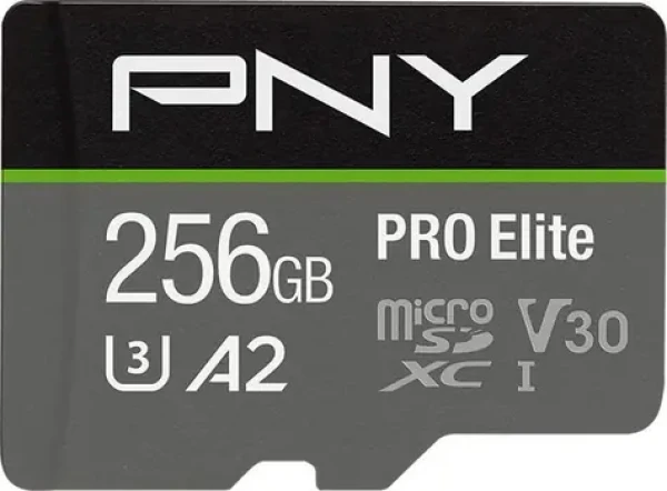 PNY PRO Elite microSDXC 256 GB / Paměťová karta / Class 10 / UHS-I / U3 / A2 / V30 (P-SDU256V32100PRO-GE)