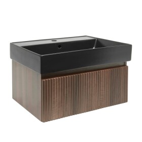 Koupelnová skříňka s umyvadlem SAT Evolution 78x30x44,8 cm ořech mat SATEVO80NAU2B SATEVO80NAU2B