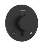 HANSGROHE - Ecostat Comfort S Termostatická baterie pod omítku, pro 2 spotřebiče, matná černá 33718670