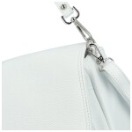 Stylová dámská kožená crossbody kabelka Keolla, bílá