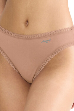 SLOGGI GO CRUSH KALHOTKY S VYSOKOU NOHAVIČKOU 3PACK BEIGE béžová L