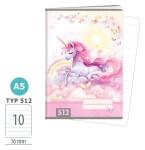 Školní sešit A5, 10 listů, typ 512 Sweet Dreams
