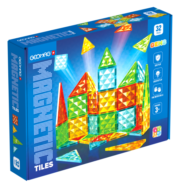 Geomag Magnetic Tiles 32 dílků - Geomag