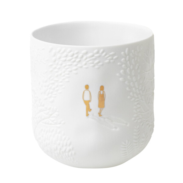 Räder Porcelánový svícen Park Walk, bílá barva, porcelán